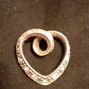 Sterling Silver and Cubic Zirconia 1/2 Ct Pendant